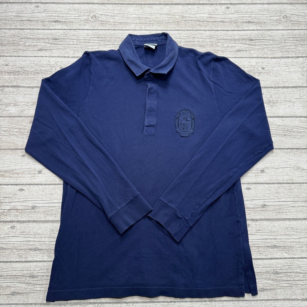 Lacoste Polo Shirt Men's 5 Navy Blue Slim Fit Long Sleeve Pique Cotton Classic